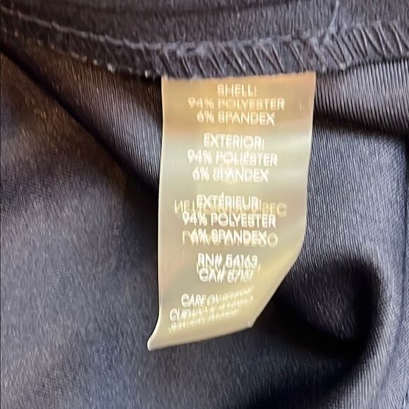 Calvin Klein Blue Ruffled Asymmetrical Sheath Dress - Picture 8 of 8